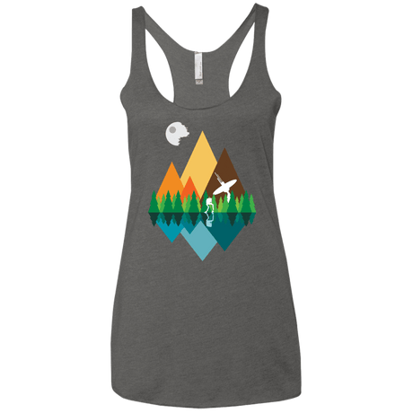 T-Shirts Premium Heather / X-Small Forest View Women's Triblend Racerback Tank