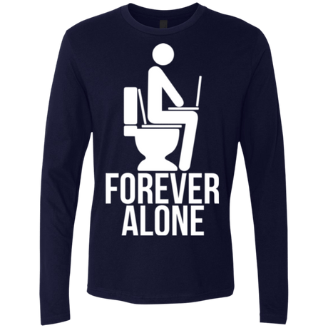 T-Shirts Midnight Navy / Small Forever alone Men's Premium Long Sleeve