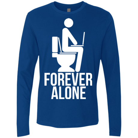 T-Shirts Royal / Small Forever alone Men's Premium Long Sleeve