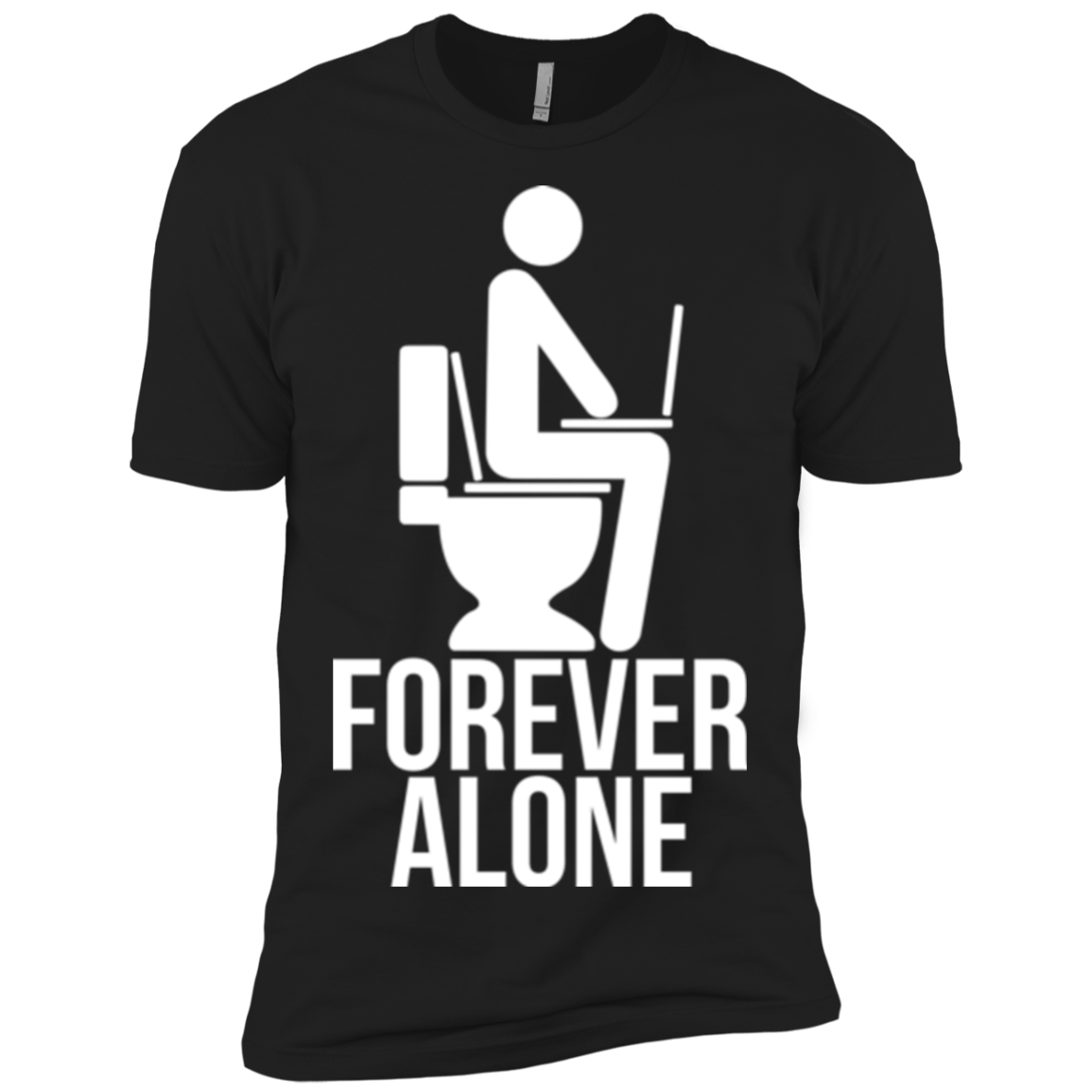 T-Shirts Black / X-Small Forever alone Men's Premium T-Shirt