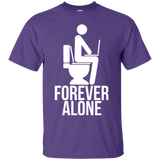 T-Shirts Purple / Small Forever alone T-Shirt