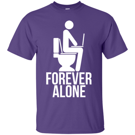T-Shirts Purple / Small Forever alone T-Shirt