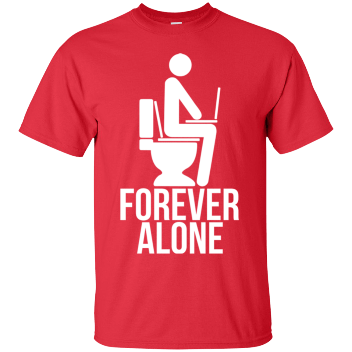 T-Shirts Red / Small Forever alone T-Shirt