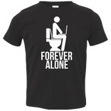 T-Shirts Black / 2T Forever alone Toddler Premium T-Shirt