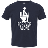 T-Shirts Navy / 2T Forever alone Toddler Premium T-Shirt