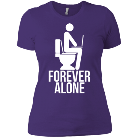 T-Shirts Purple / X-Small Forever alone Women's Premium T-Shirt