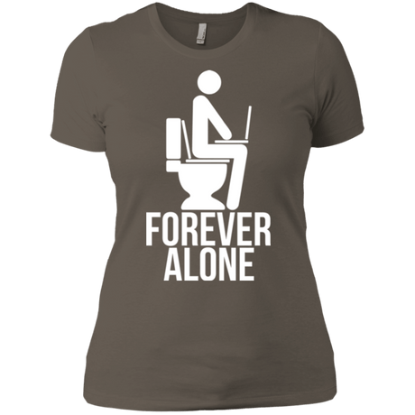 T-Shirts Warm Grey / X-Small Forever alone Women's Premium T-Shirt