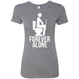 T-Shirts Premium Heather / Small Forever alone Women's Triblend T-Shirt