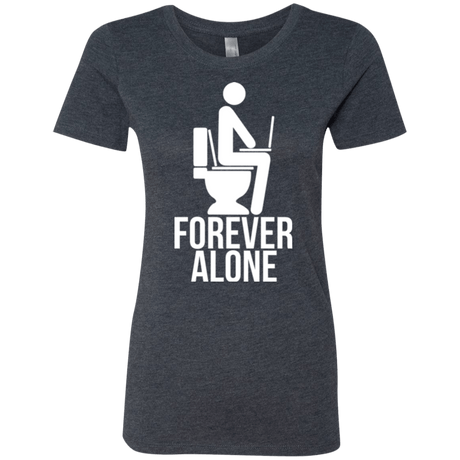 T-Shirts Vintage Navy / Small Forever alone Women's Triblend T-Shirt
