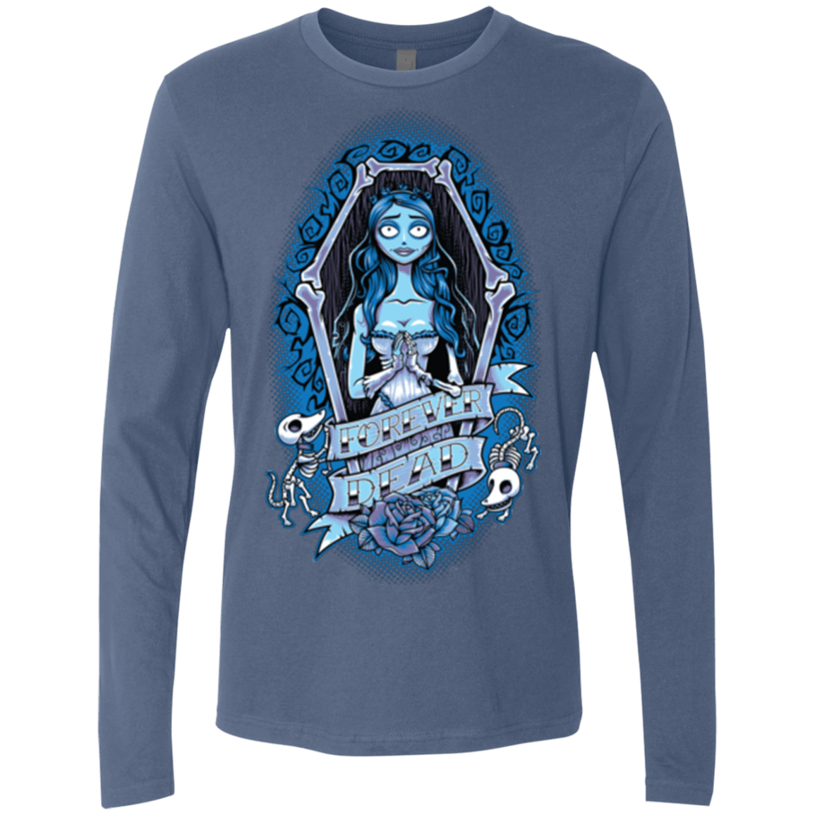 T-Shirts Indigo / Small Forever Dead Men's Premium Long Sleeve