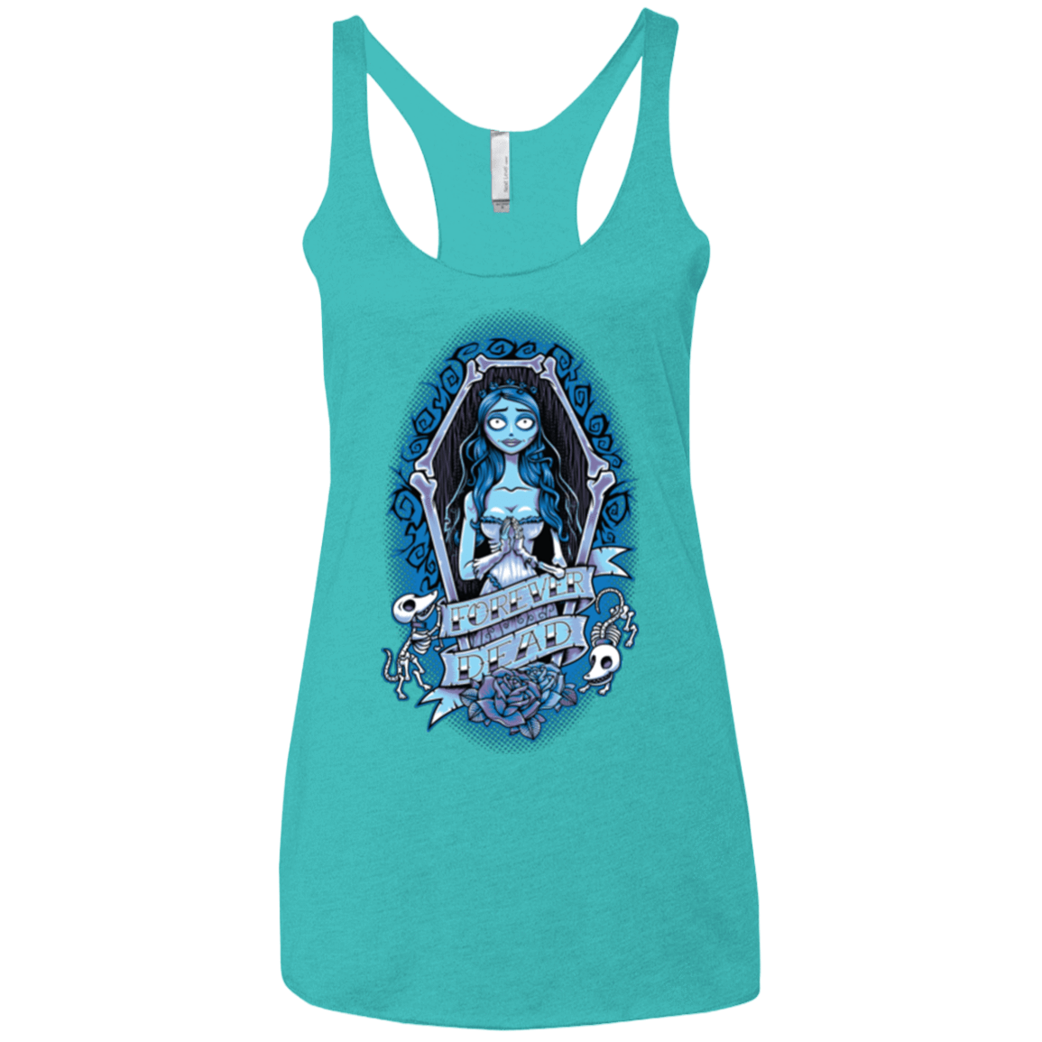 T-Shirts Tahiti Blue / X-Small Forever Dead Women's Triblend Racerback Tank