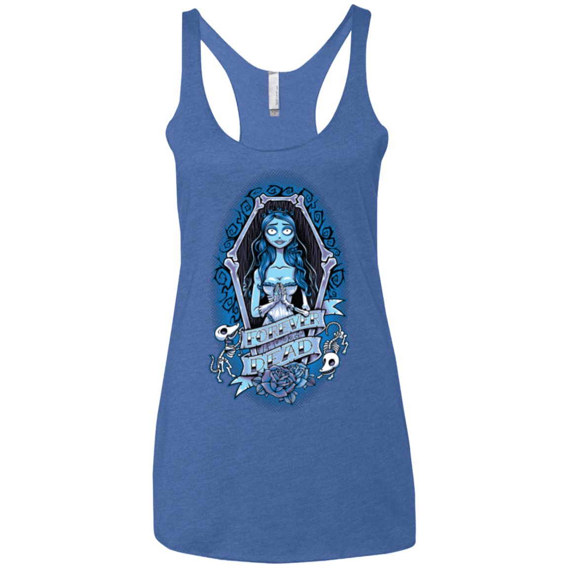 T-Shirts Vintage Royal / X-Small Forever Dead Women's Triblend Racerback Tank