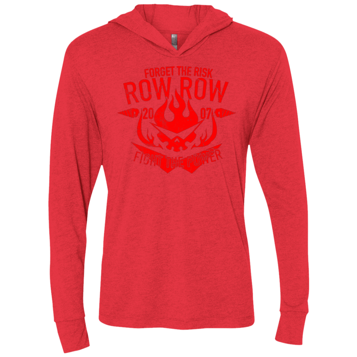 T-Shirts Vintage Red / X-Small Forget the Risk Triblend Long Sleeve Hoodie Tee