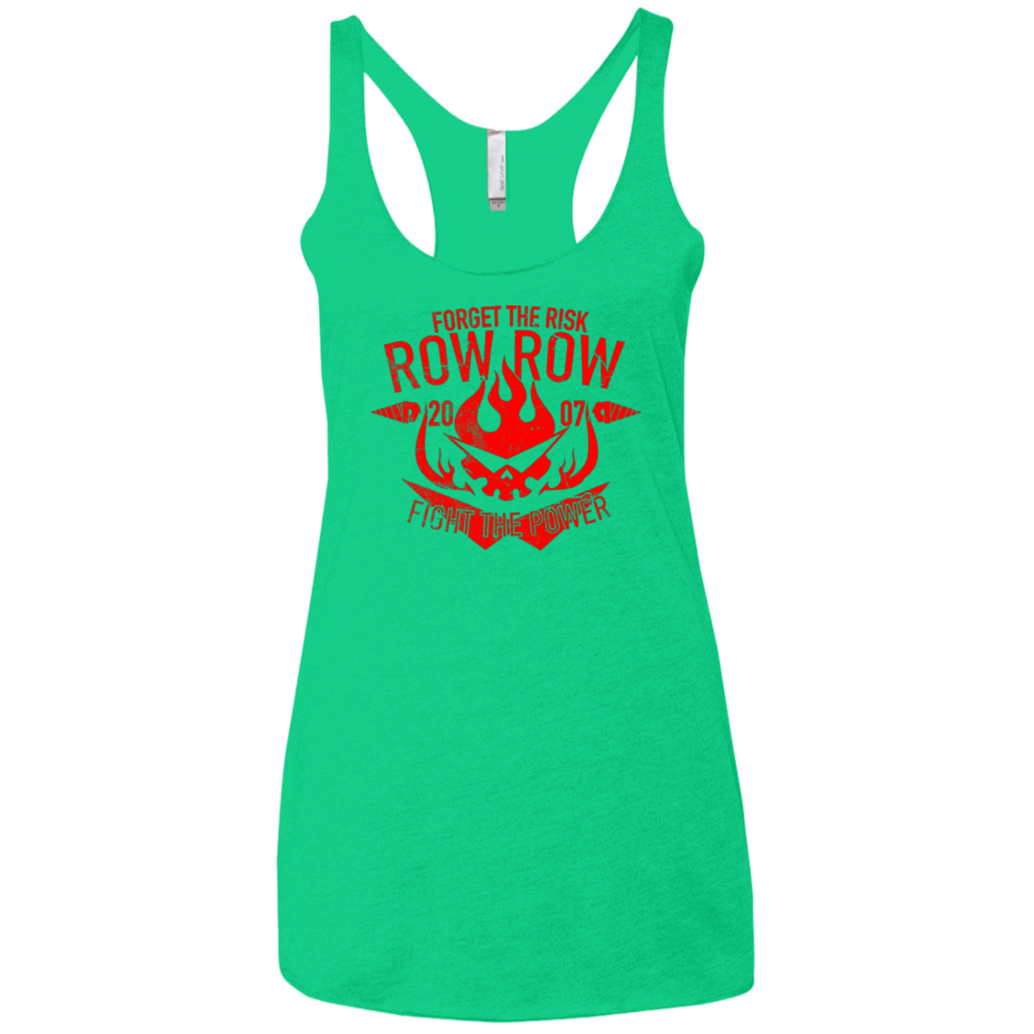 T-Shirts Envy / X-Small Forget the Risk Women's Triblend Racerback Tank