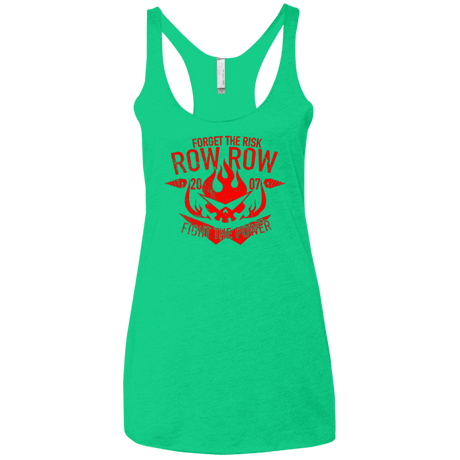 T-Shirts Envy / X-Small Forget the Risk Women's Triblend Racerback Tank