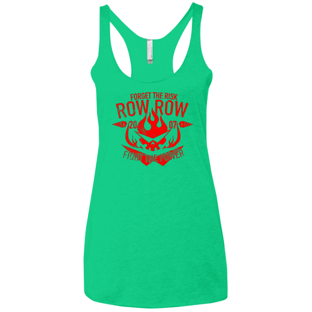 T-Shirts Envy / X-Small Forget the Risk Women's Triblend Racerback Tank