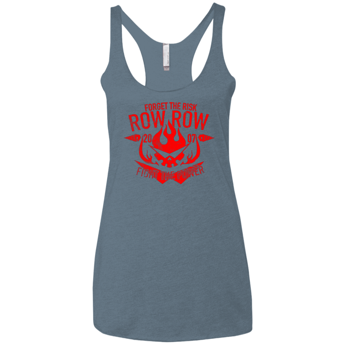 T-Shirts Indigo / X-Small Forget the Risk Women's Triblend Racerback Tank