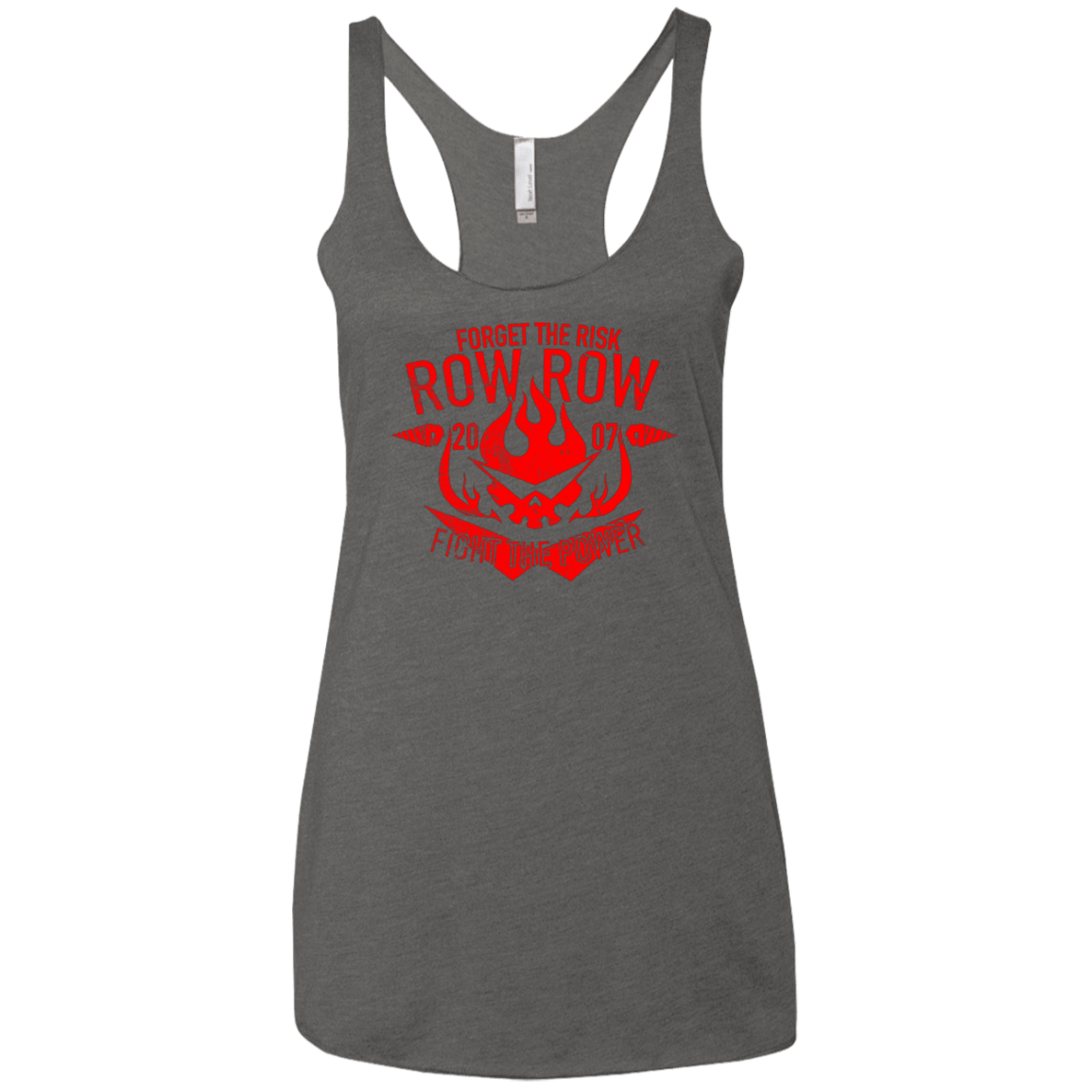 T-Shirts Premium Heather / X-Small Forget the Risk Women's Triblend Racerback Tank