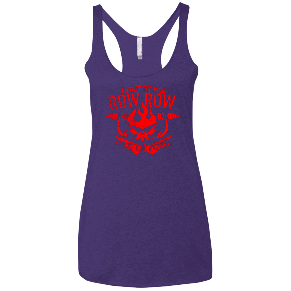 T-Shirts Purple / X-Small Forget the Risk Women's Triblend Racerback Tank