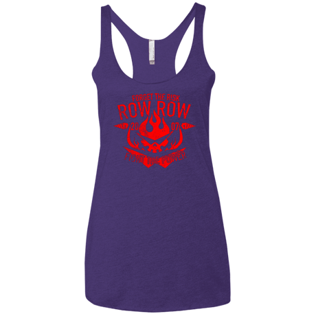 T-Shirts Purple / X-Small Forget the Risk Women's Triblend Racerback Tank