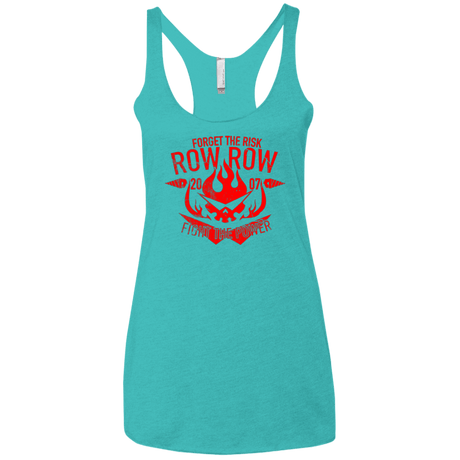 T-Shirts Tahiti Blue / X-Small Forget the Risk Women's Triblend Racerback Tank