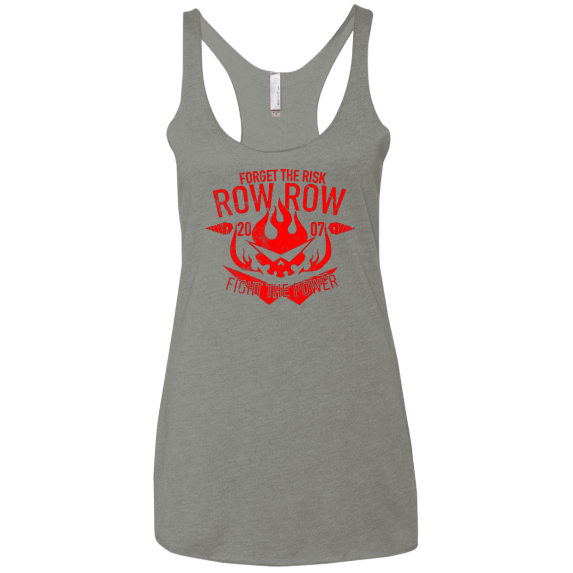 T-Shirts Venetian Grey / X-Small Forget the Risk Women's Triblend Racerback Tank