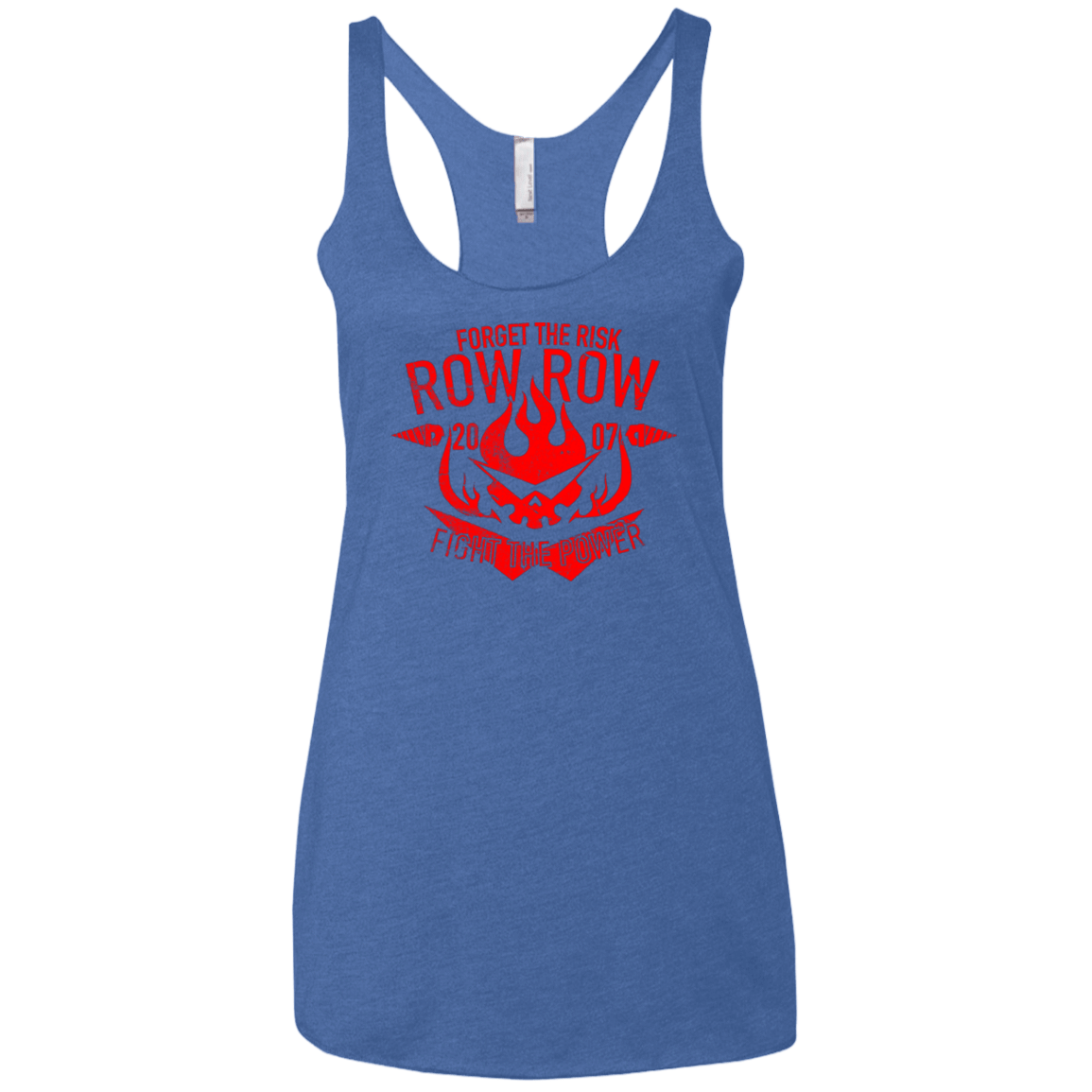 T-Shirts Vintage Royal / X-Small Forget the Risk Women's Triblend Racerback Tank
