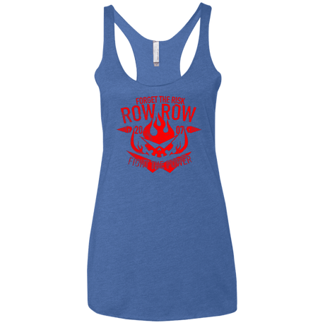 T-Shirts Vintage Royal / X-Small Forget the Risk Women's Triblend Racerback Tank