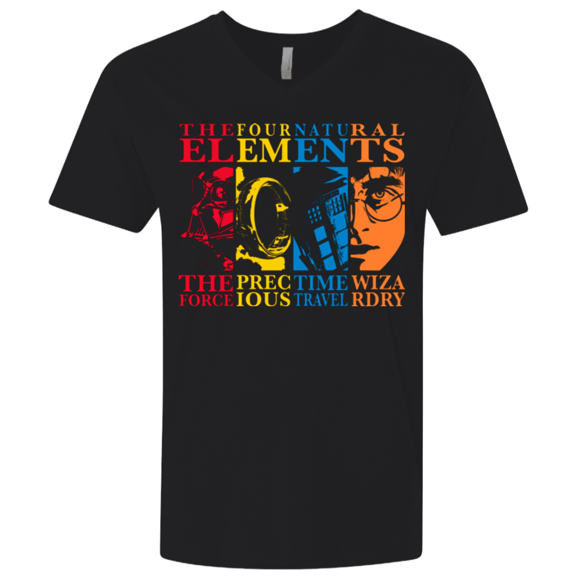 T-Shirts Black / X-Small Four Elements Men's Premium V-Neck