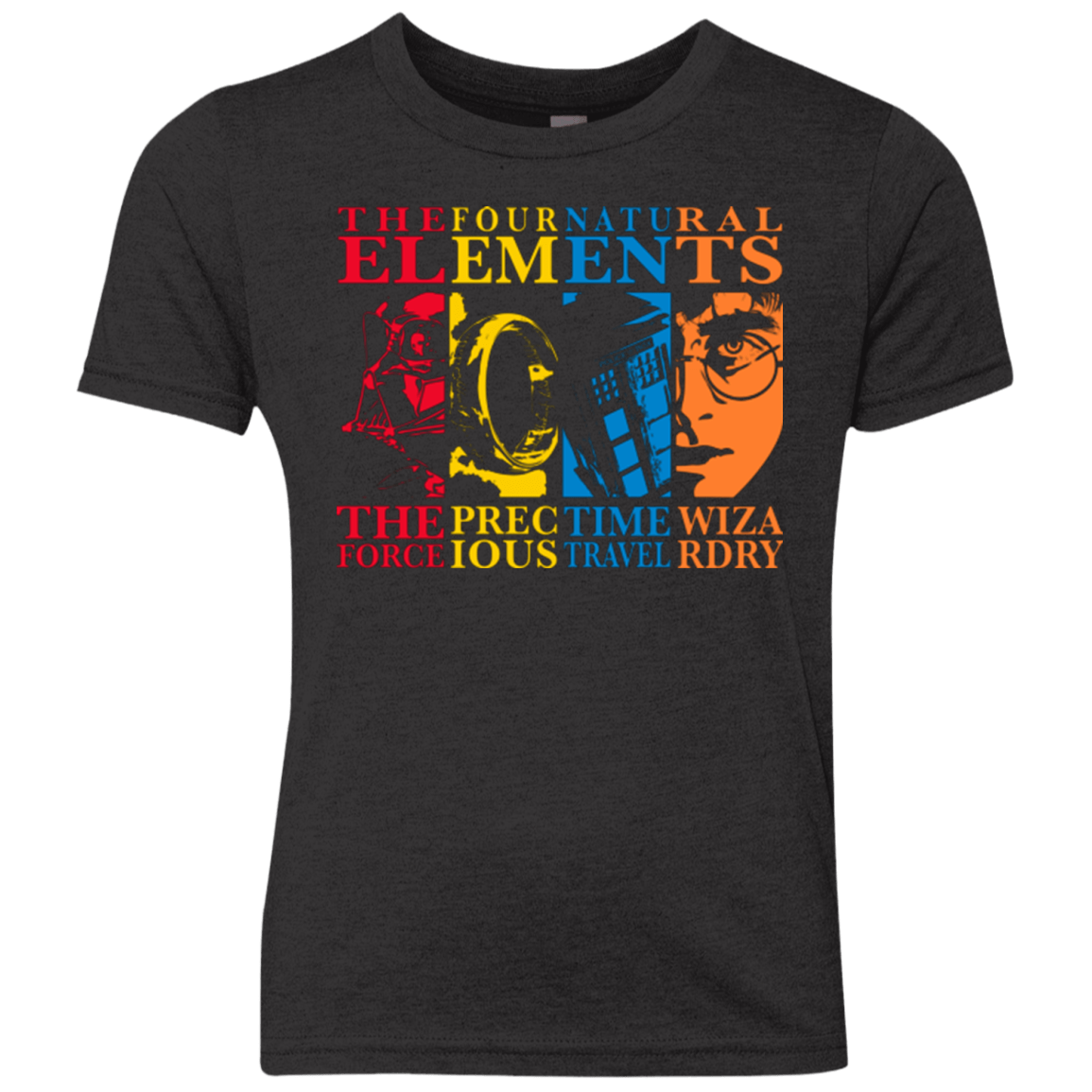 T-Shirts Vintage Black / YXS Four Elements Youth Triblend T-Shirt