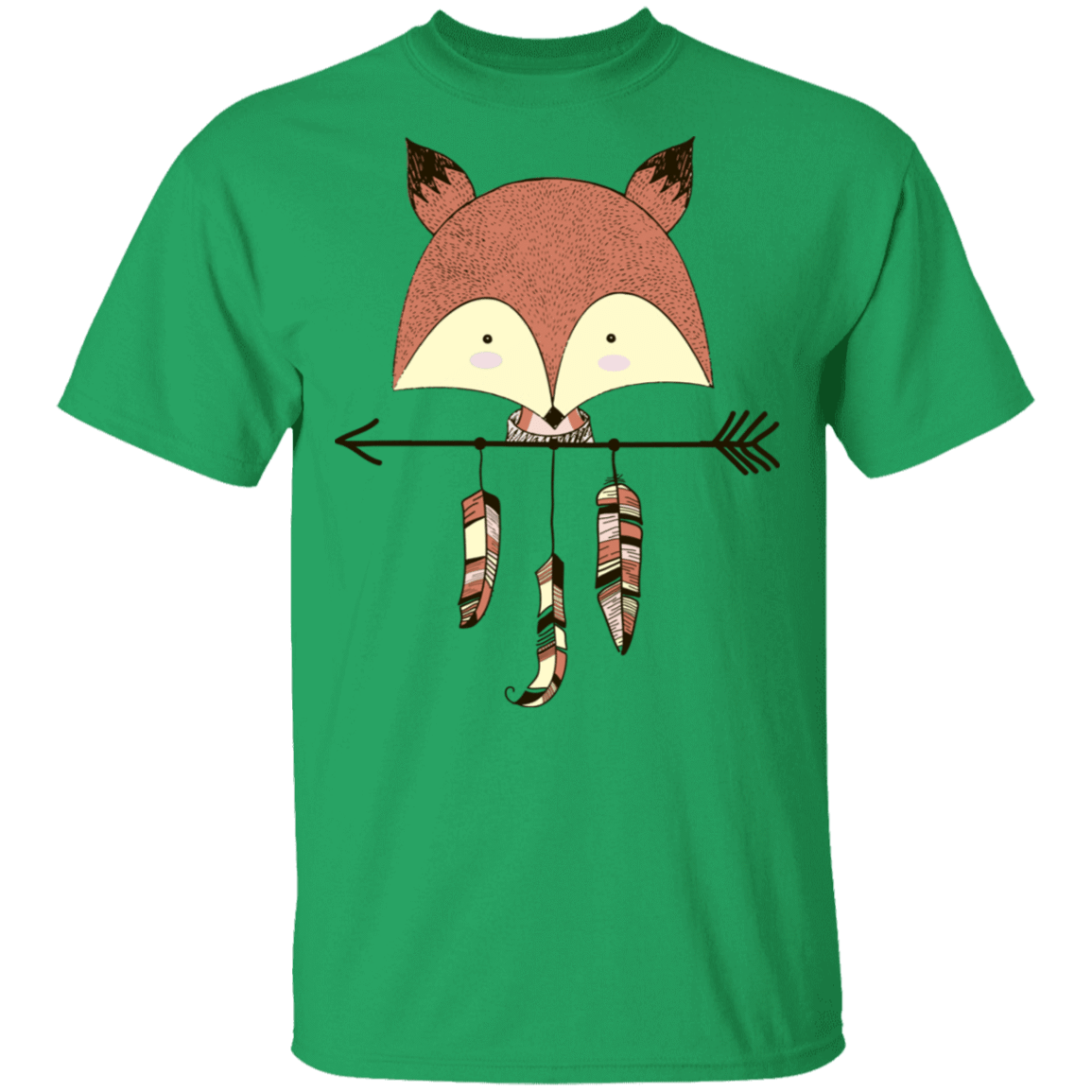 T-Shirts Irish Green / S Fox Arrow T-Shirt