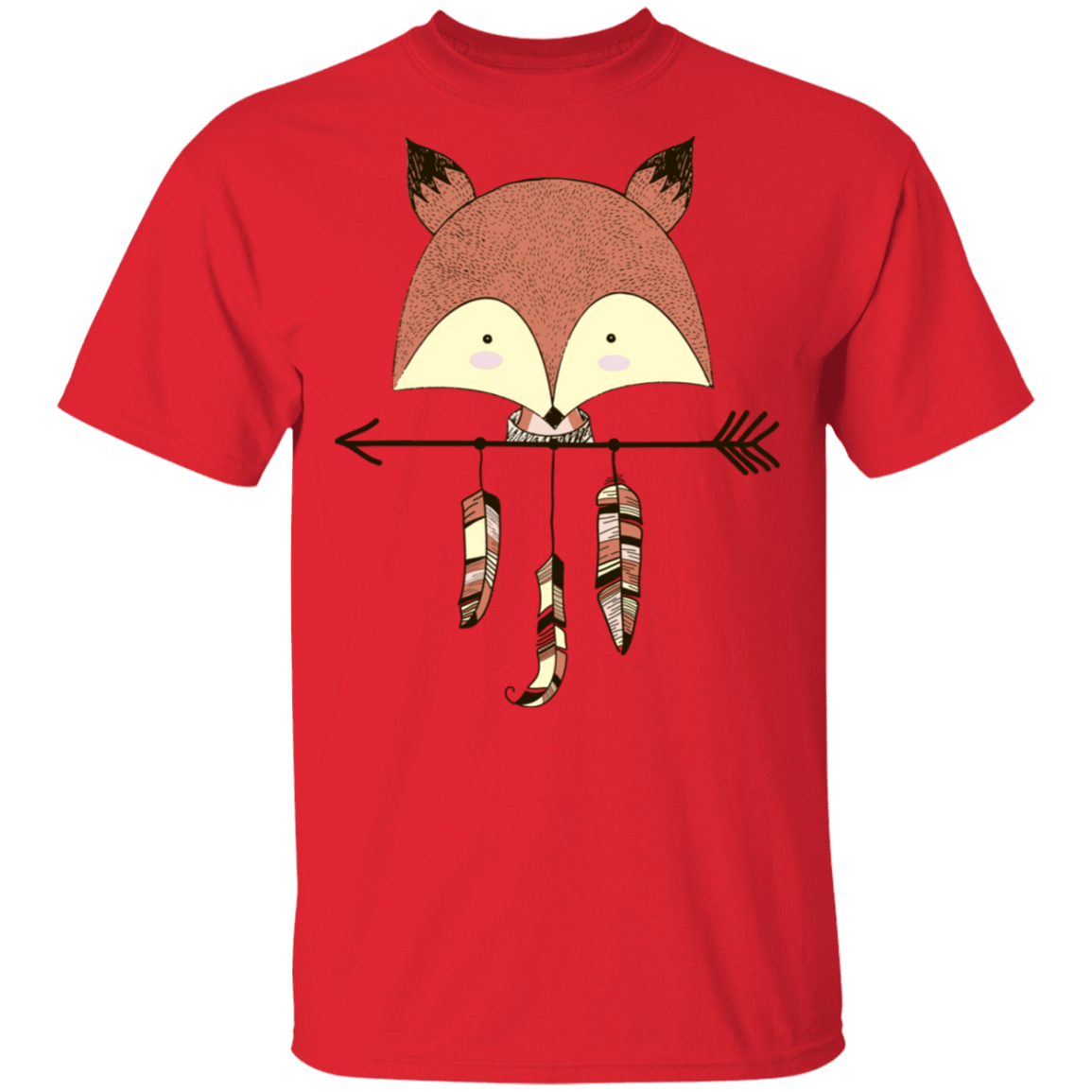 T-Shirts Red / S Fox Arrow T-Shirt