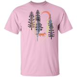 T-Shirts Light Pink / S Fox Forest Trot T-Shirt