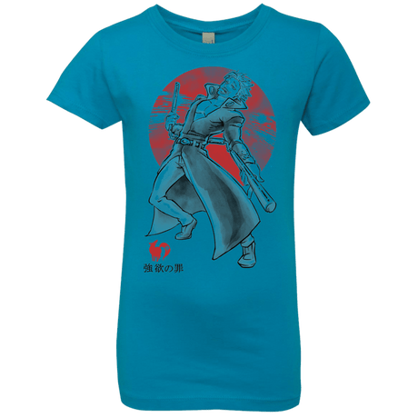T-Shirts Turquoise / YXS Fox Greed Girls Premium T-Shirt