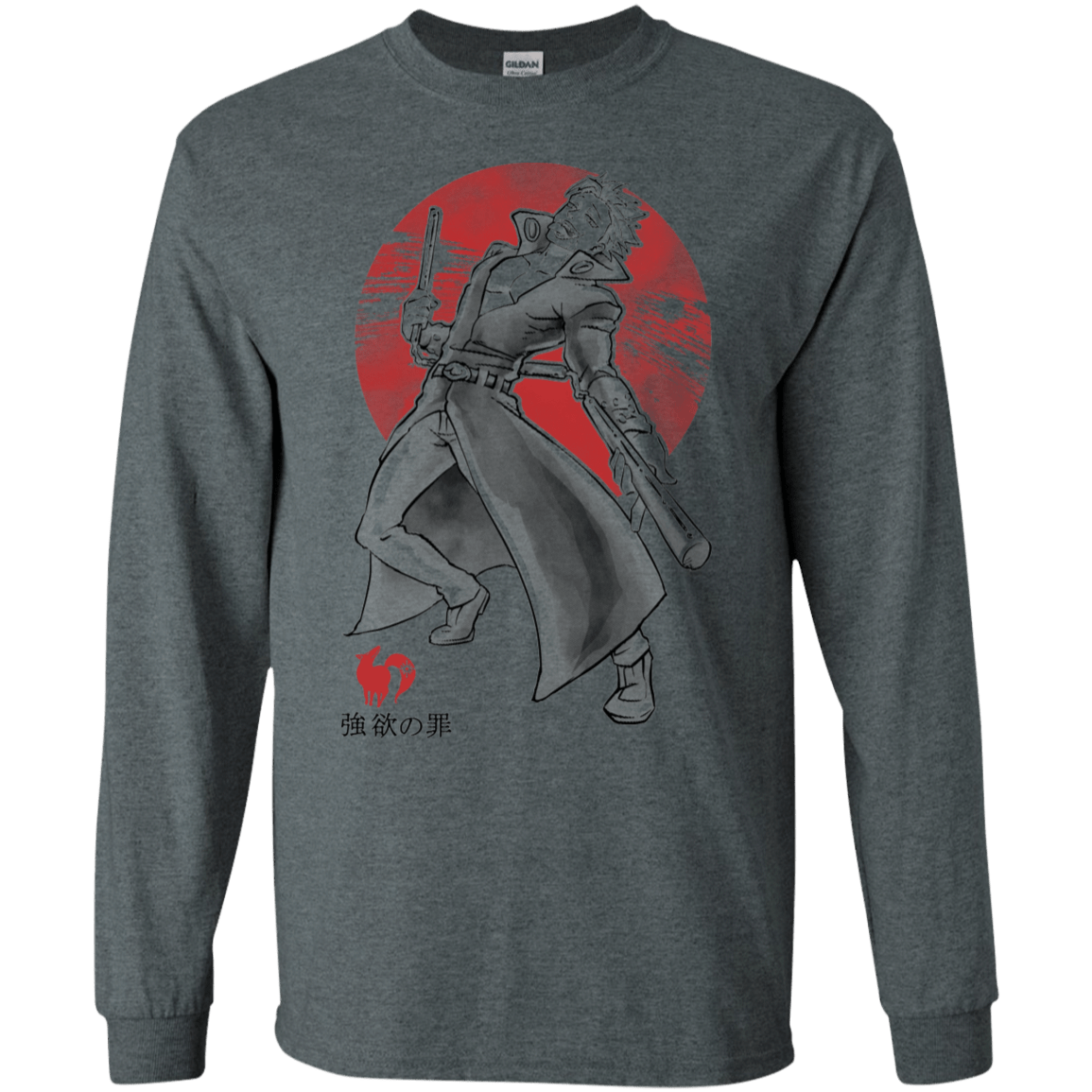 T-Shirts Dark Heather / S Fox Greed Men's Long Sleeve T-Shirt