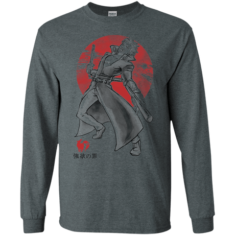 T-Shirts Dark Heather / S Fox Greed Men's Long Sleeve T-Shirt