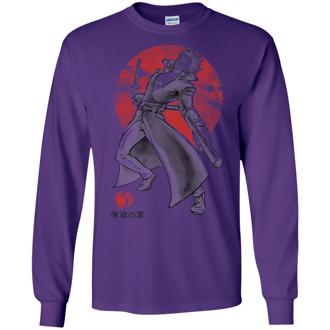 T-Shirts Purple / S Fox Greed Men's Long Sleeve T-Shirt