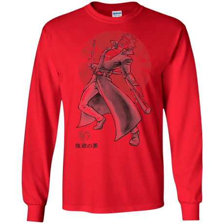 T-Shirts Red / S Fox Greed Men's Long Sleeve T-Shirt