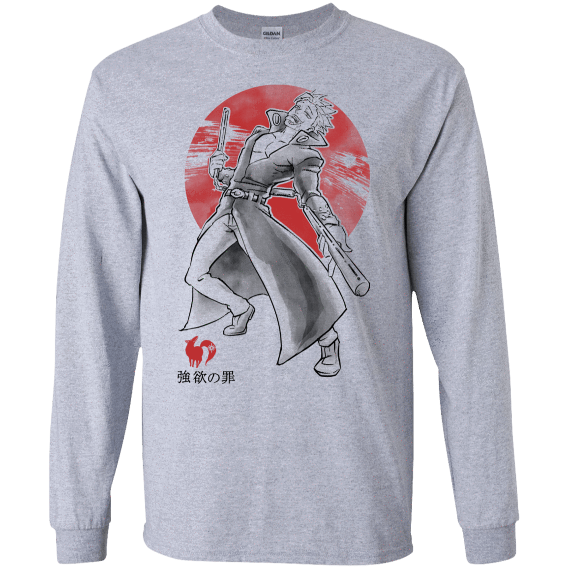 T-Shirts Sport Grey / S Fox Greed Men's Long Sleeve T-Shirt