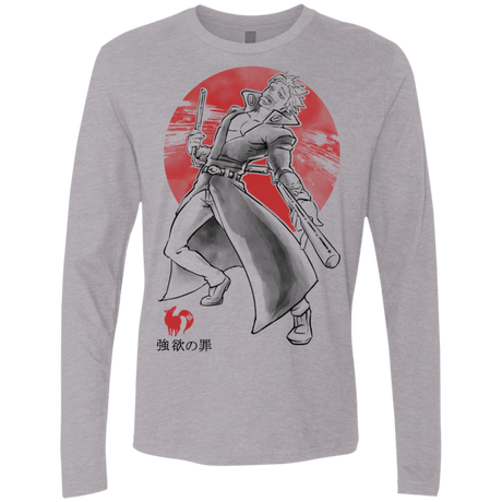 T-Shirts Heather Grey / S Fox Greed Men's Premium Long Sleeve