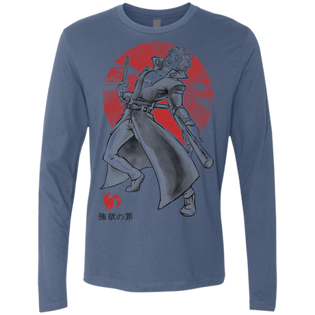 T-Shirts Indigo / S Fox Greed Men's Premium Long Sleeve