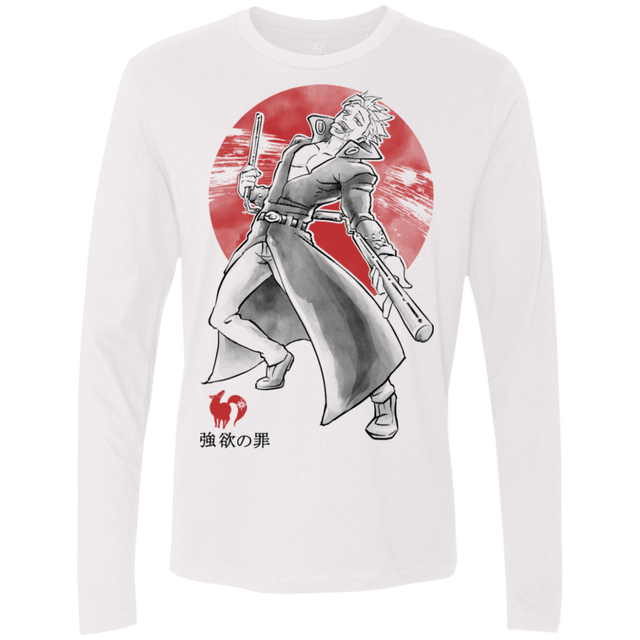 T-Shirts White / S Fox Greed Men's Premium Long Sleeve