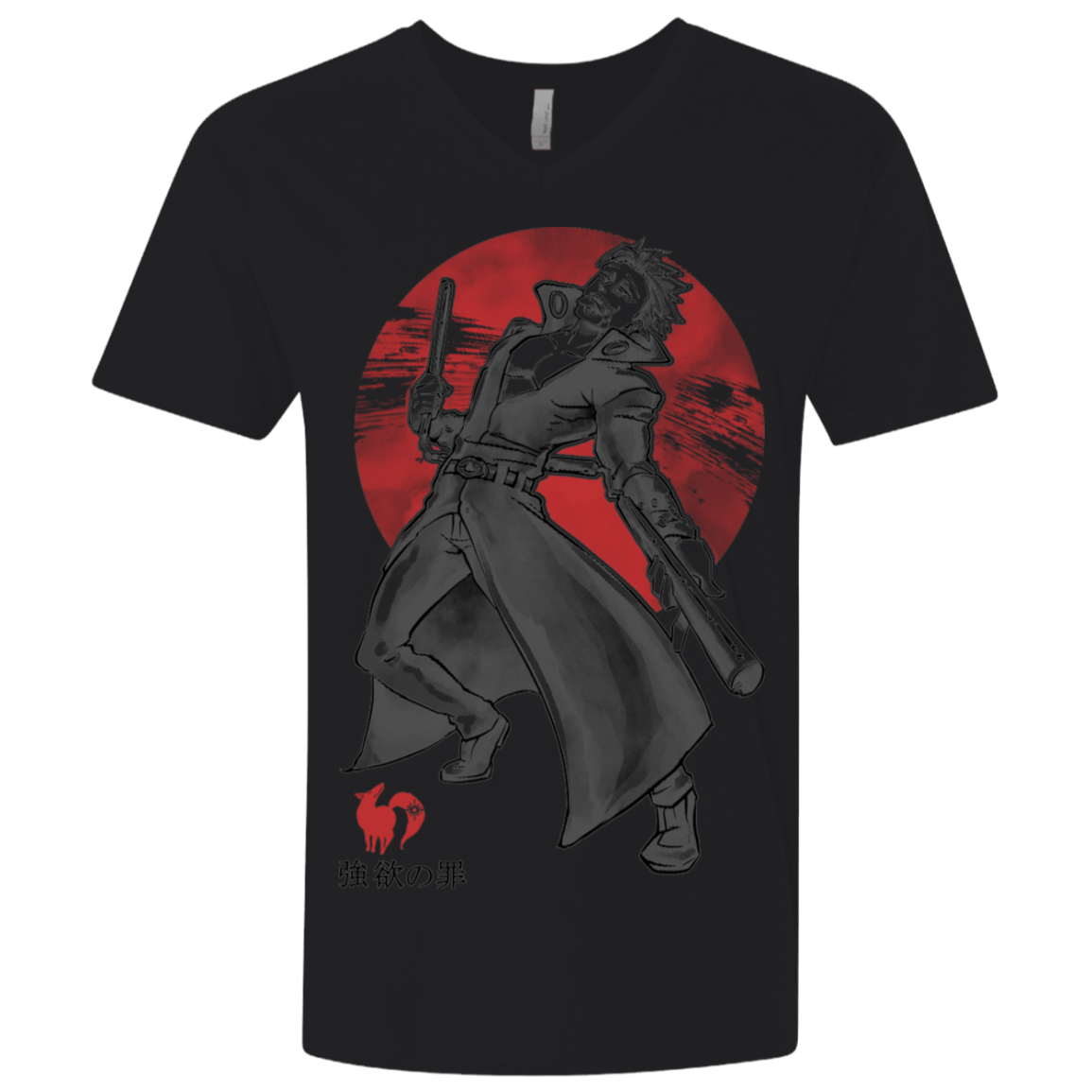 T-Shirts Black / X-Small Fox Greed Men's Premium V-Neck