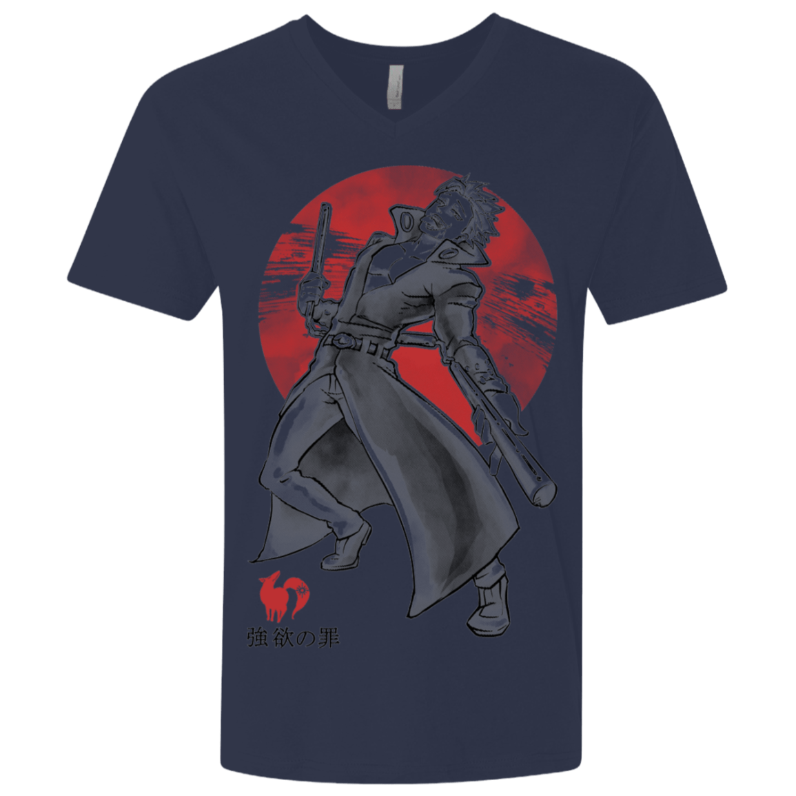 T-Shirts Midnight Navy / X-Small Fox Greed Men's Premium V-Neck