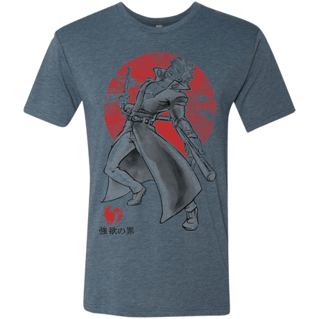 T-Shirts Indigo / S Fox Greed Men's Triblend T-Shirt