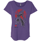 T-Shirts Purple Rush / X-Small Fox Greed Triblend Dolman Sleeve