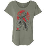 T-Shirts Venetian Grey / X-Small Fox Greed Triblend Dolman Sleeve