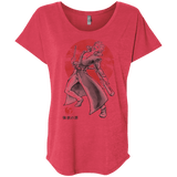 T-Shirts Vintage Red / X-Small Fox Greed Triblend Dolman Sleeve