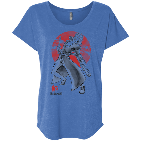 T-Shirts Vintage Royal / X-Small Fox Greed Triblend Dolman Sleeve