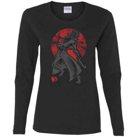 T-Shirts Black / S Fox Greed Women's Long Sleeve T-Shirt